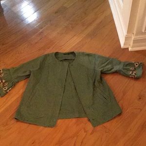 Green cargo jacket